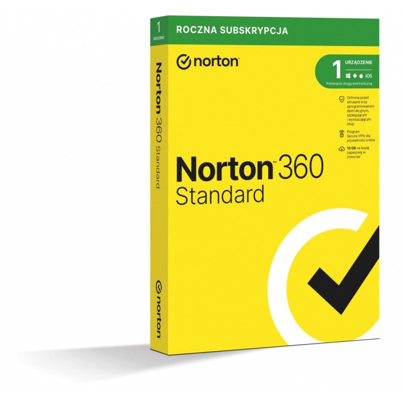 Norton 360 Standard 10GB PL 1Użytkownik 1Urządzenie 1Rok 21408666