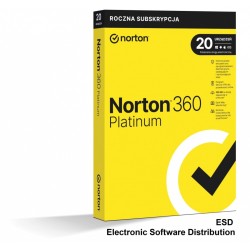Norton 360 Platinum ESD 100GB PL 1 użytkownik 20 urządzeń 1 rok 21427507