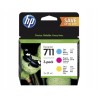TUSZ HP 711 KOLOR CYAN MAGENTA YELLOW T520 T120