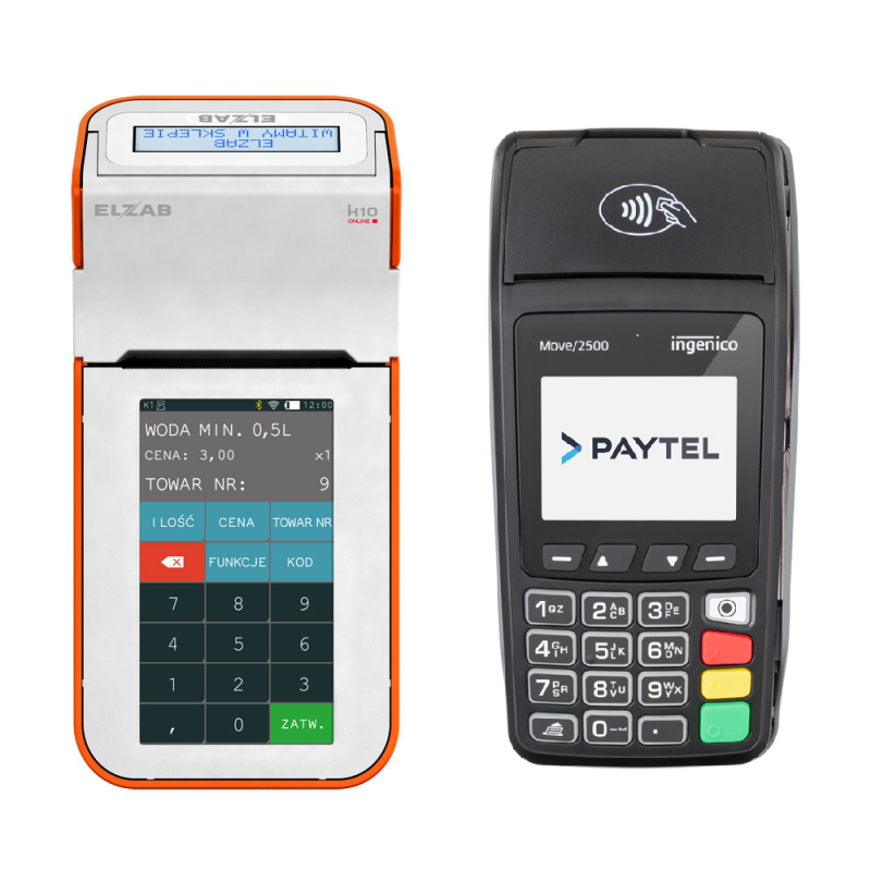 kasa fiskalna ELZAB K10 ONLINE WiFi BT + TERMINAL płatniczy
