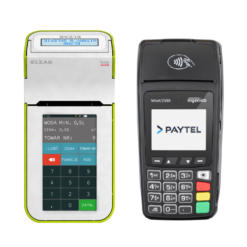 kasa fiskalna ELZAB K10 ONLINE WiFi BT + TERMINAL płatniczy