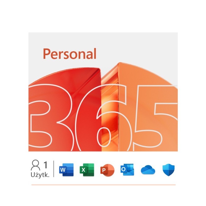 Microsoft Microsoft 365 Personal 1Y 1U Win/Mac 32/64bit AllLng DwnLd EuroZone EP2-32306 (zastępuje P/N QQ2-00012)