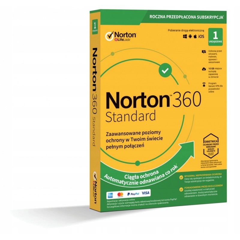 Norton Norton 360 Standard 10GB PL 1 rok 1 user